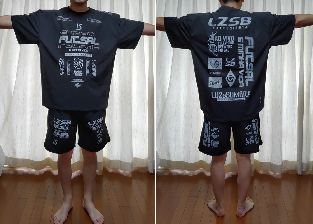 ルースイソンブラ LUZeSOMBRA 1D TROLL PISTE シャツハーフパンツ着画